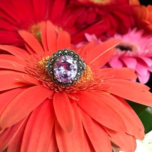 Sterling silver glam ring